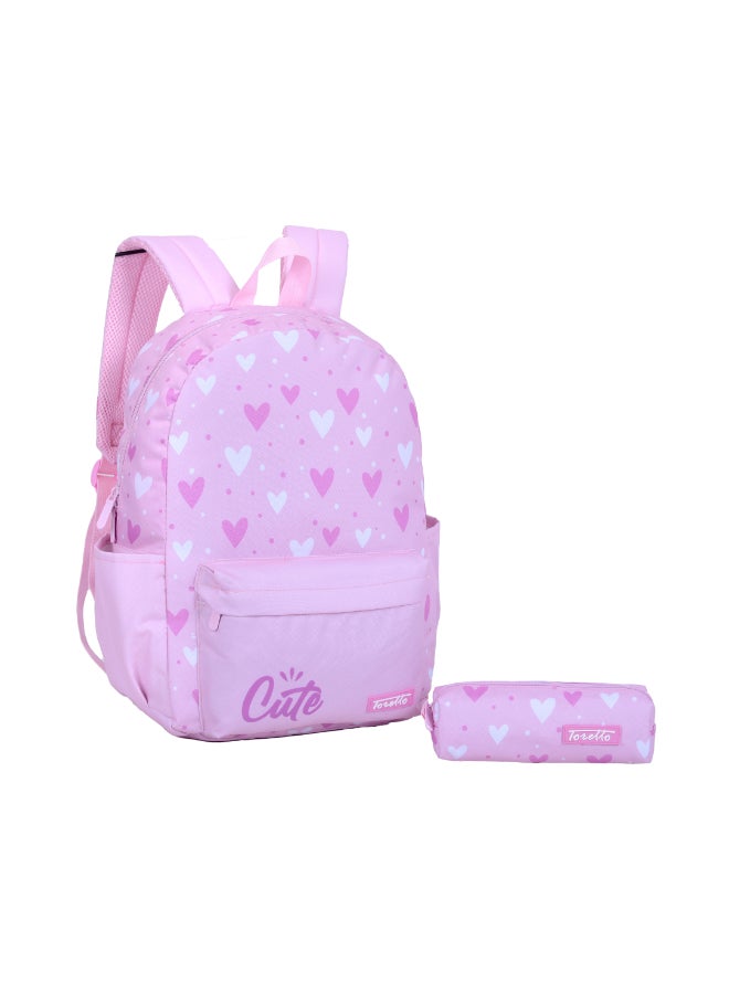 Toretto حقيبة ظهر توريطو 18" مع حقيبة أقلام – مجموعة حقائب مدرسية للأطفال - Image 1