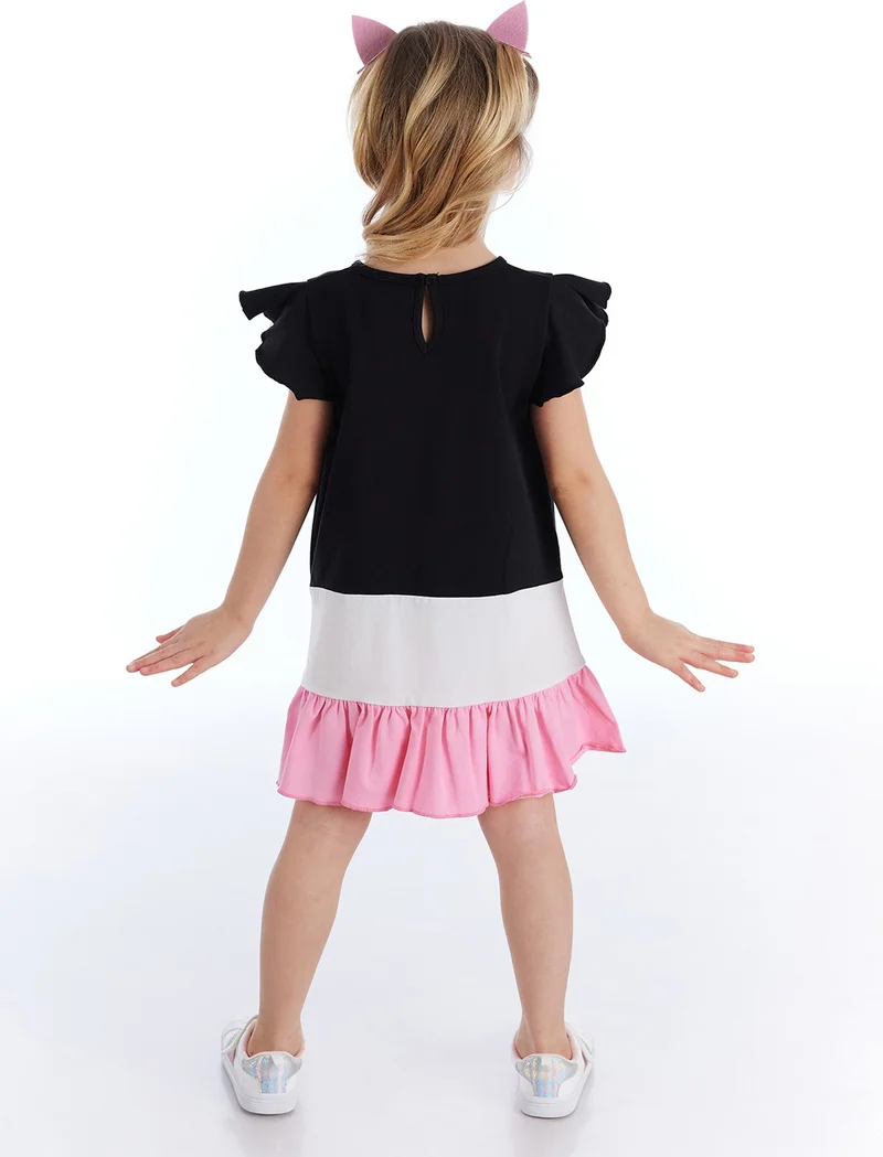 Denokids Cat Graphic Dress