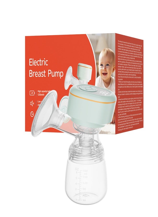 ALLTOMOM - Lightweight Electric Breast Pump with LED Display and 180ml Milk Bottle 3 Modes 9 Levels Easy to Clean - Image 1