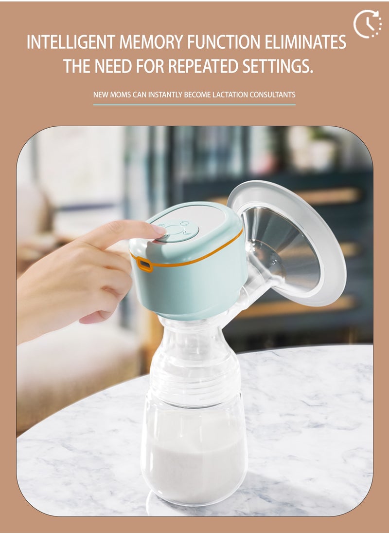 ALLTOMOM - Lightweight Electric Breast Pump with LED Display and 180ml Milk Bottle 3 Modes 9 Levels Easy to Clean - Image 1