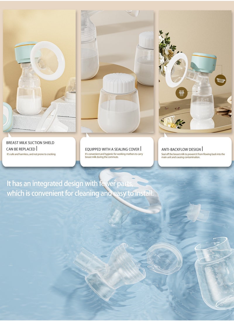 ALLTOMOM - Lightweight Electric Breast Pump with LED Display and 180ml Milk Bottle 3 Modes 9 Levels Easy to Clean - Image 1