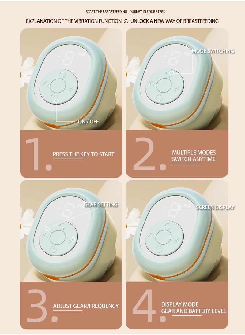 ALLTOMOM - Lightweight Electric Breast Pump with LED Display and 180ml Milk Bottle 3 Modes 9 Levels Easy to Clean - Image 1