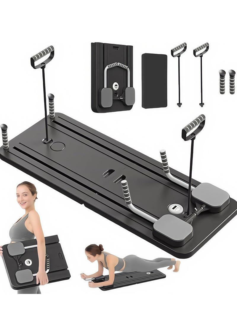 Y&D Pilates Board - Pilates Reformer Set, Multi-Purpose Foldable Pilates Reformer Board for Home, 5 in 1 Pilates Sliding Board - Image 1
