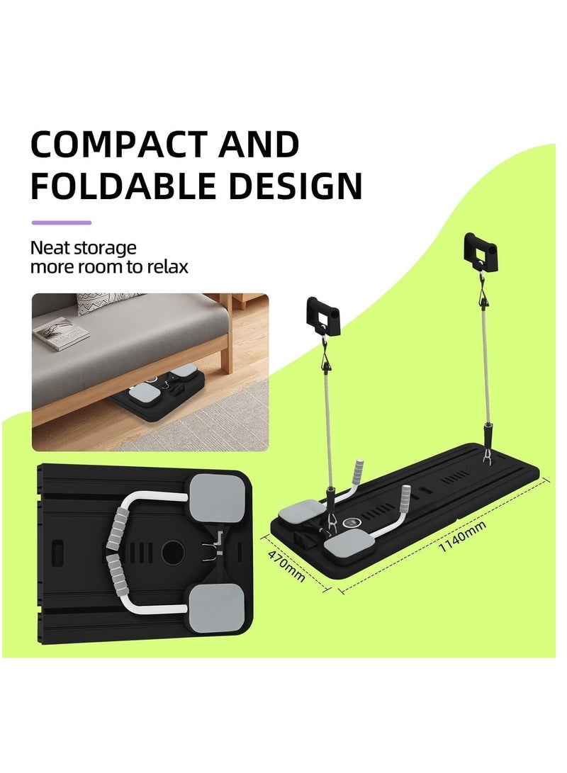 Y&D Pilates Board - Pilates Reformer Set, Multi-Purpose Foldable Pilates Reformer Board for Home, 5 in 1 Pilates Sliding Board - Image 4