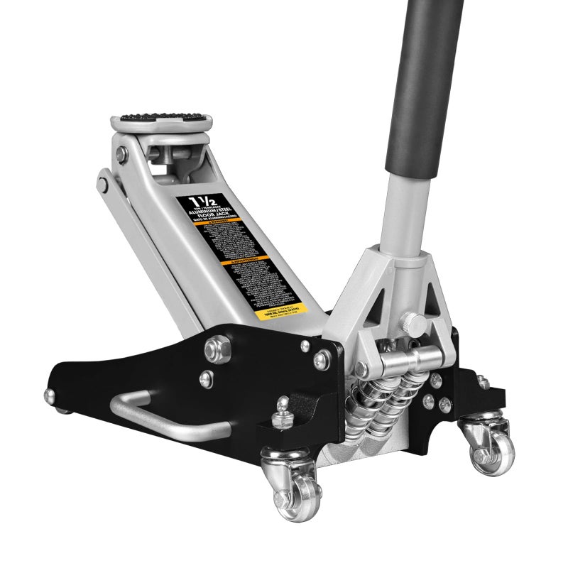 Torin TAM815016L Hydraulic Low Profile Aluminum and Steel Racing Floor Jack with Dual Piston Quick Lift Pump 15 Ton 3000 lb Capacity Black - Image 3