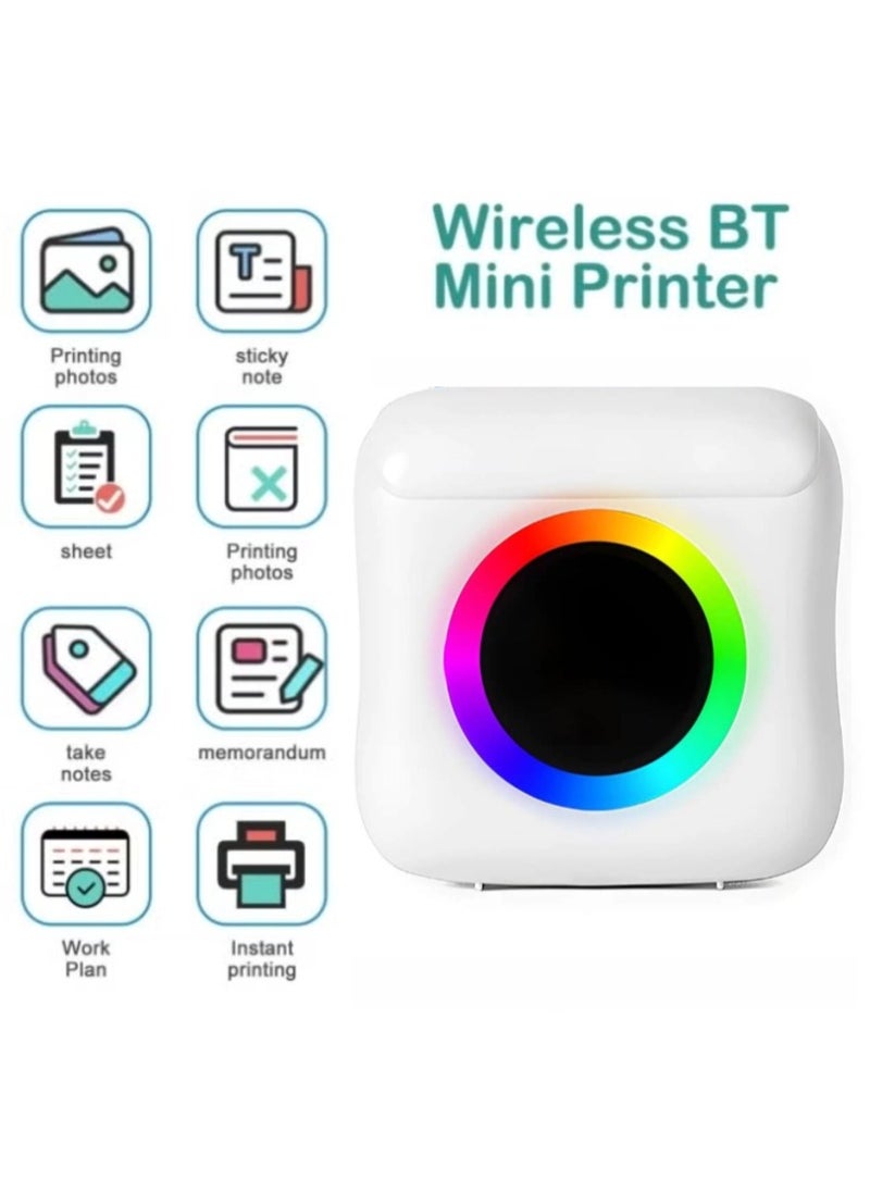 Generic Portable Mini Bluetooth Thermal Printer, Label and Photo Printer, Gift for Kids, Wireless Sticker and Photo Printer for Learning and Office Use  - Image 2