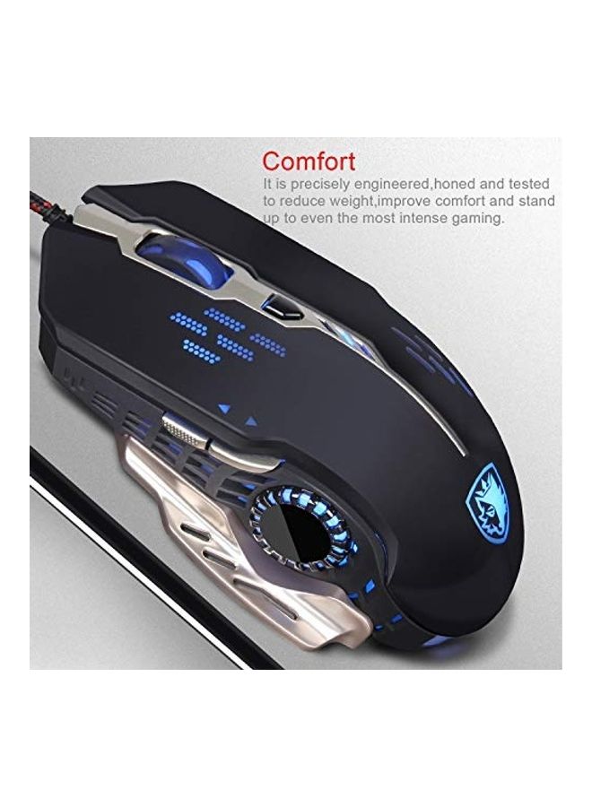 Sades Wired 4 Adjustable DPI Levels Gaming Mouse - Image 2