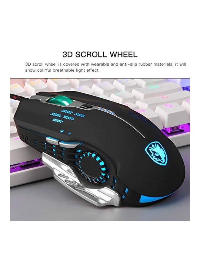 Sades Wired 4 Adjustable DPI Levels Gaming Mouse - Image 3