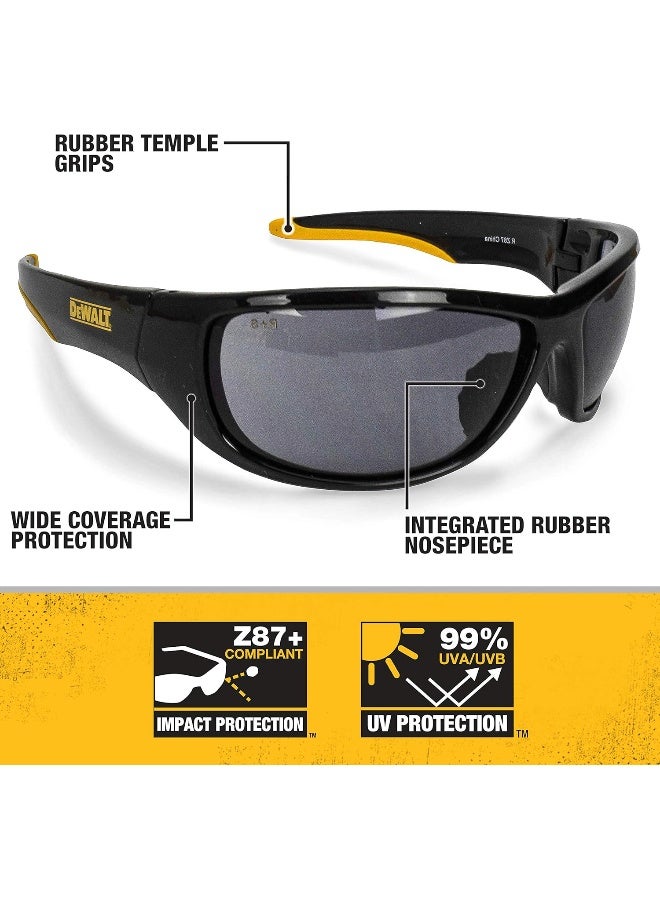 DEWALT DPG94-2C Dominator Safety Glasses, Smoke Lens - Image 2