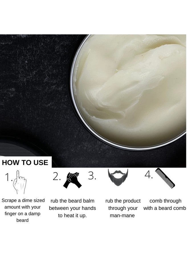 BAHAWAT BAHAWAT Beard Balm Tobacco Oud - Styles, Strengthens & Softens Beards - Natural Beard Conditioner- ZERO GRIT Balm - reduces beard itch, 2 ounce  - Image 3
