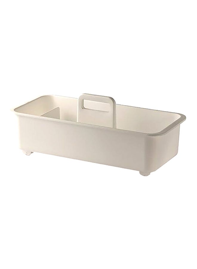 Snips Polypropylene Rectangular Durable Sink Organizer Storage Caddy White 13 x 21 x 45 cm 079219