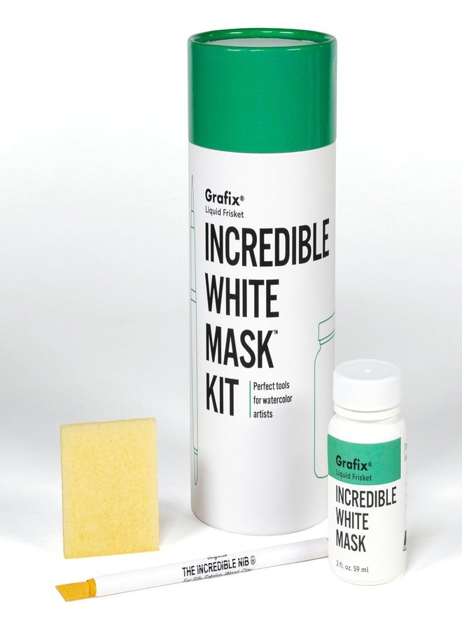 Grafix Incredible Liquid Frisket Kits - 2 Ounce - Kit Includes 2 Ounce Bottle of White Mask Liquid Frisket, The Incredible Nib Dipstik (one Point), and Liquid Frisket Remover Tool - Image 2