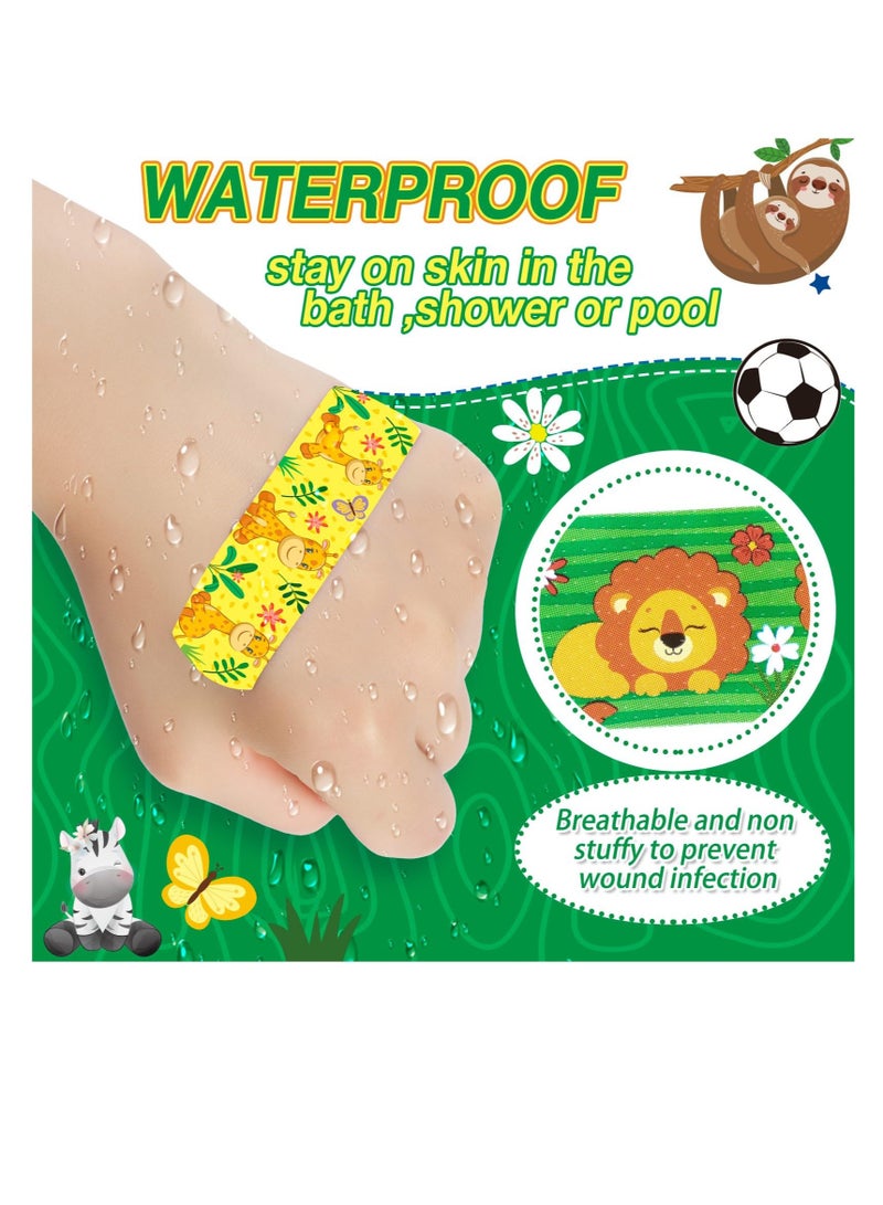 Excefore Kids Cartoon Bandages, 10 Styles Flexible Adhesive Colorful Cute Bandages, Waterproof Breathable Bandages, Knuckle Fingertip Breathable Stickers Protection, for Scrapes and Cuts (200 Pcs)  - Image 3