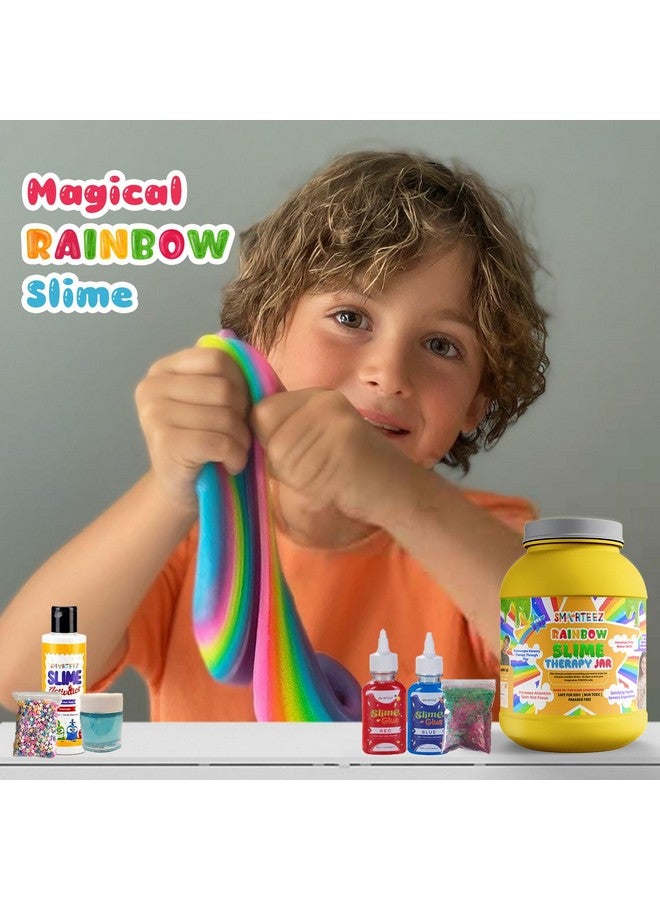 SMARTEEZ Rainbow Slime Therapy JAR | Rainbow Slime KIT | Slime Making KIT | 25+ Slime Combinations | Cloud Slime | Metallic Slime | Colorful Slime | Non Toxic | Safe | Kid Friendly | Jelly Putty Toys - Image 2