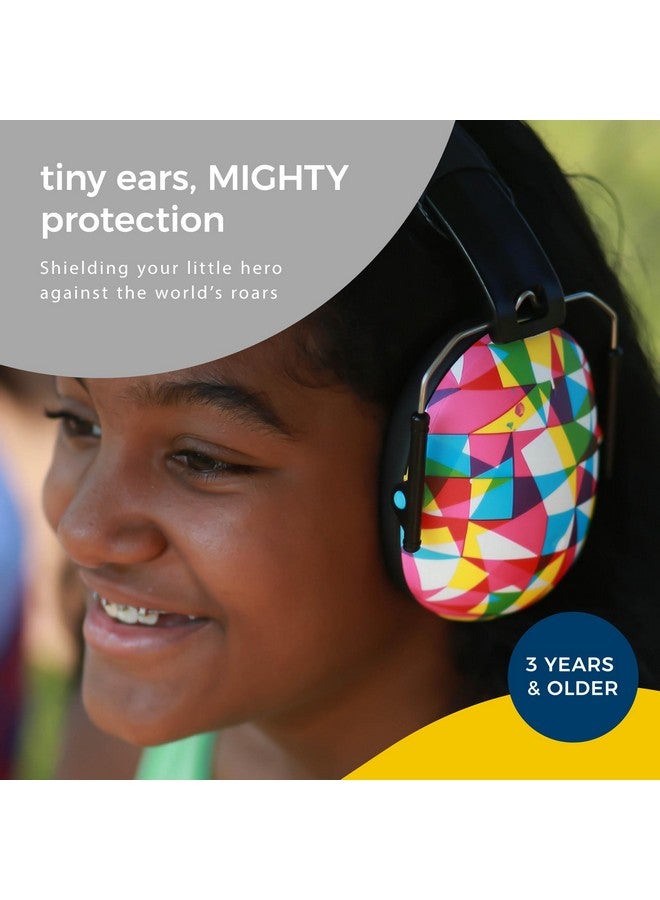 BANZ Kids Headphones - Hearing Protection Earmuffs For Children - ADJUSTABLE headband to fit all ages - Protect Kids Ears - Block Noise - Fireworks - Sporting Events - Concerts - Movies (Geo Print) - Image 2