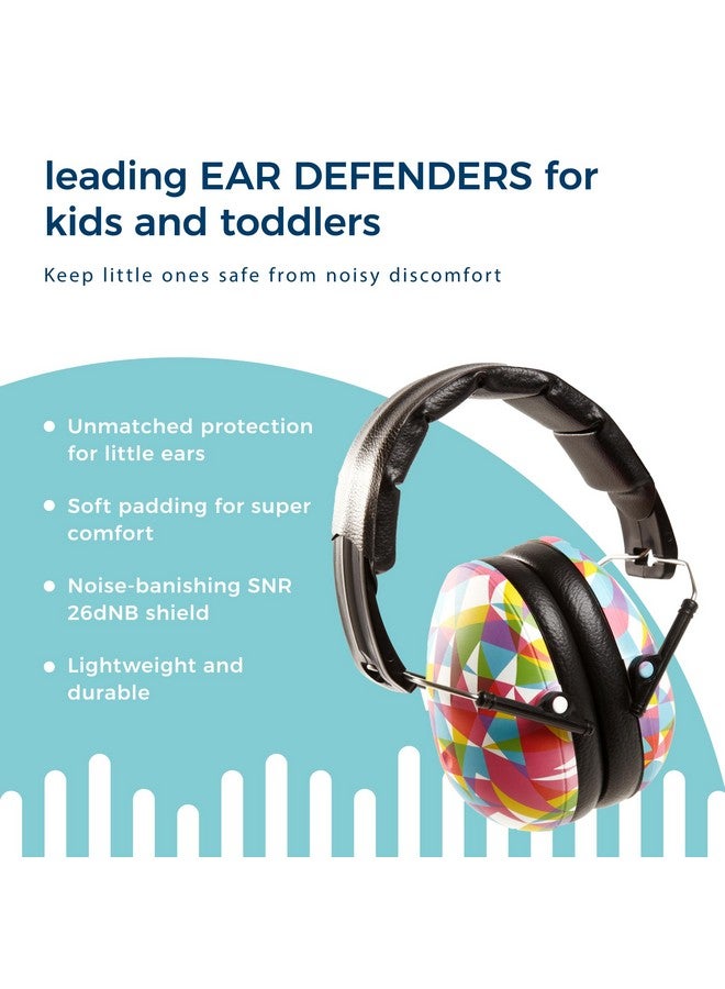 BANZ Kids Headphones - Hearing Protection Earmuffs For Children - ADJUSTABLE headband to fit all ages - Protect Kids Ears - Block Noise - Fireworks - Sporting Events - Concerts - Movies (Geo Print) - Image 3