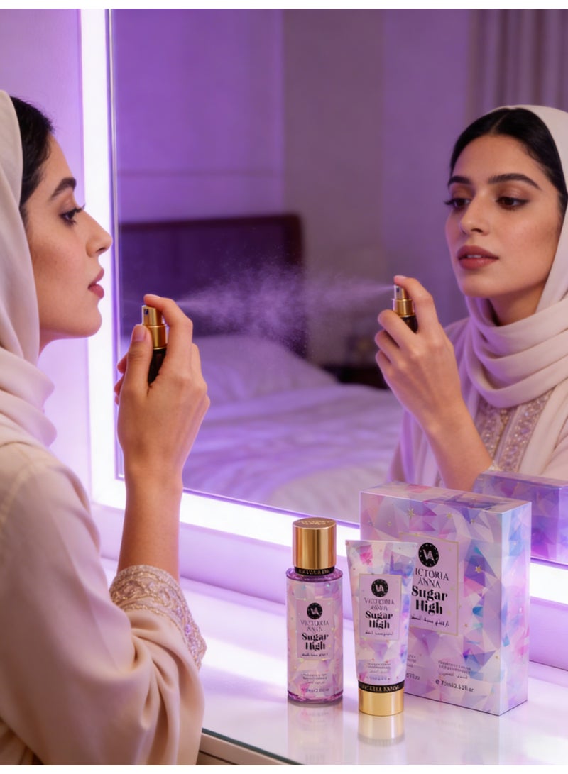 VICTORIA ANNA 85ml Fragrance lotion Perfume Fragrance Spray Brume Mist Gift set - Image 3