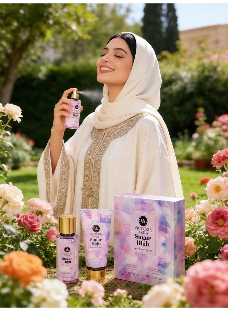 VICTORIA ANNA 85ml Fragrance lotion Perfume Fragrance Spray Brume Mist Gift set - Image 2