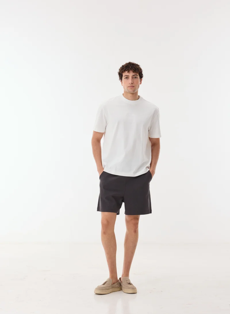 Ashita Fernandes  Adrian Men’s Black Cotton Blend Shorts – Relaxed Fit Knee Length Lightweight Casual Wear for Men | Best Price UAE