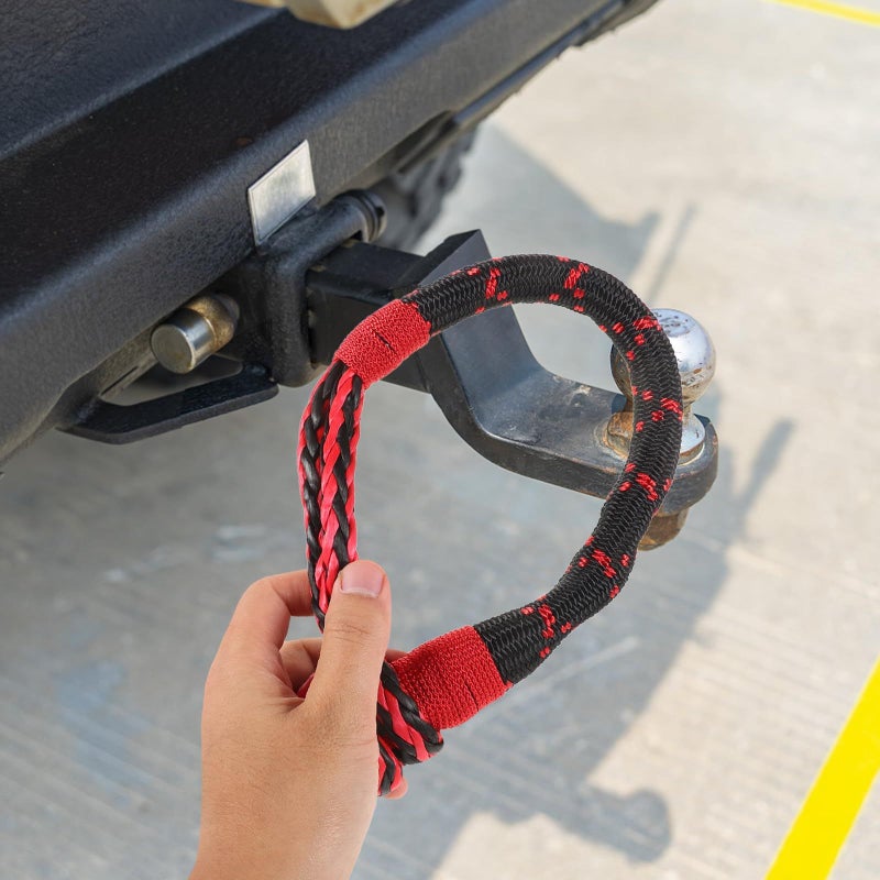 12 Ton Synthetic Winch Soft Shackles Heavy Duty Tow Rope for Truck ATV Off Road Towing - Image 4