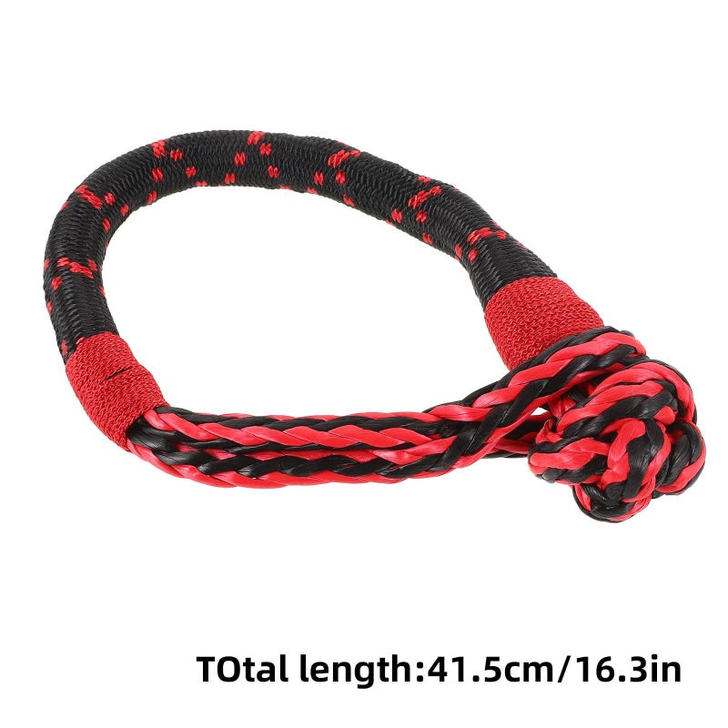 12 Ton Synthetic Winch Soft Shackles Heavy Duty Tow Rope for Truck ATV Off Road Towing - Image 2
