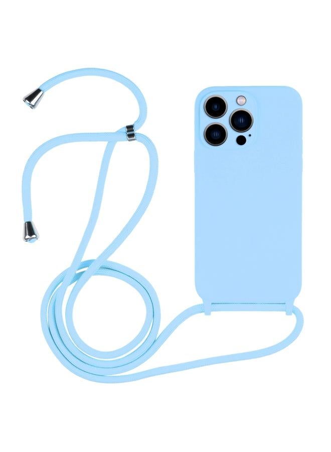 The Bros Case Cover For iPhone 13 Pro Crossbody Lanyard Liquid Silicone Case Cover