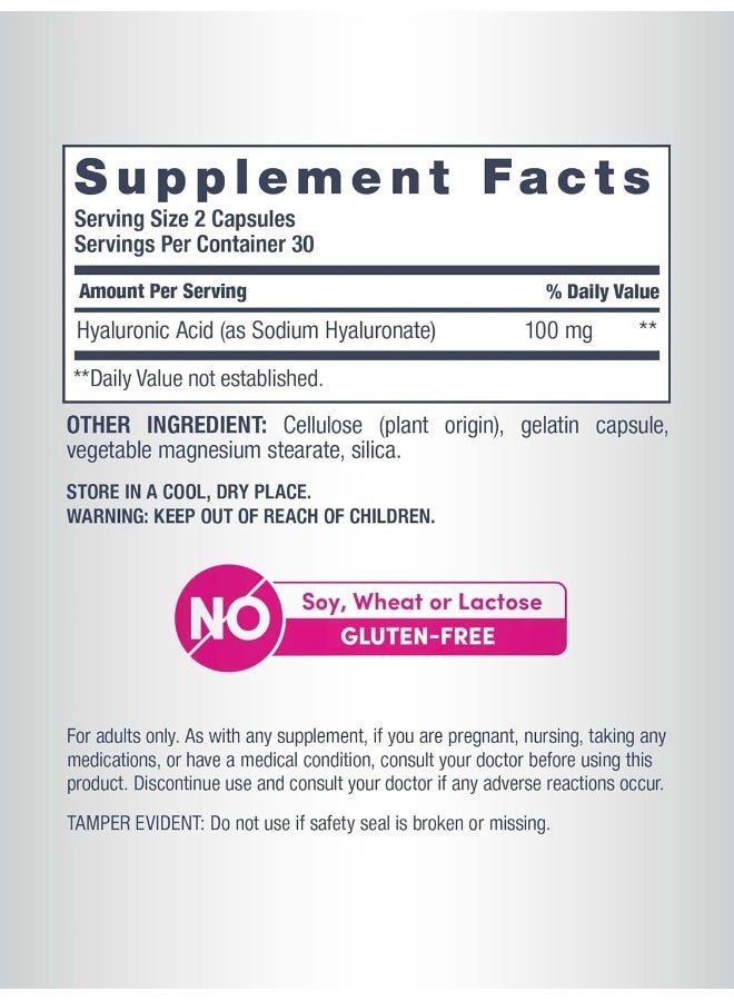Neocell Hyaluronic Acid 100mg 60 Capsules - Image 4