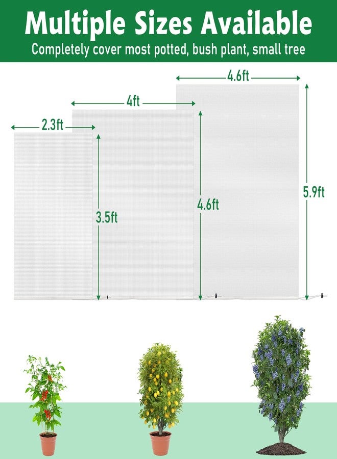 Evoio 4 Pack Garden Plant Fruits Blueberry Bushes Protection Netting Covers Bags with Drawstring, 4 Ft x 4.6 Ft Protective Cover Garden Plant Netting Barrier Bags for Vegetables Fruits Tree Shrubs Bush - Image 5