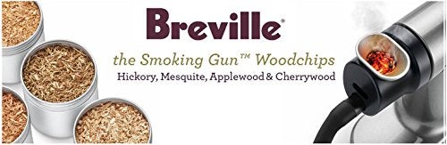 Breville Commercial BSM600AWC0NUC1 Classic Smokehouse Wood Chip Kit for Smoking Gun Pro CSM700, 4 Piece, Hickory, Mesquite, Applewood, and Cherrywood - Image 2
