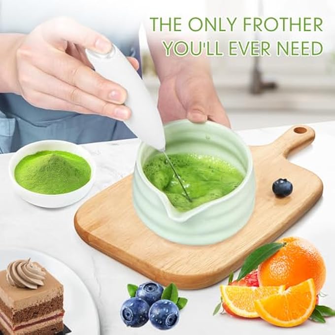Exrp Matcha Whisk Set And Bowl Matcha Making Kit Whisk Bowl With Spout Sifter Ceramic Whisk Holder Spoon Japanese Tea Powder Starter Tools For Ceremony Gift7 Pack - Image 5
