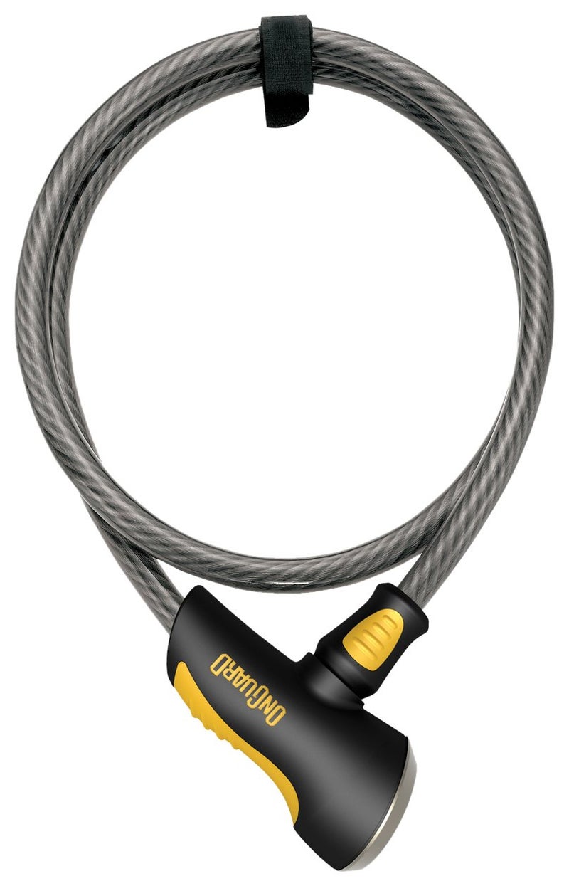 OnGuard Akita Key 10 Cable Lock 2965 mm 973 ft HeavyDuty VinylCoated Steel Bike Cable with X2P Double Bolt Lock 5 Keys Corrosion Protection Secure MediumRisk Theft Defense