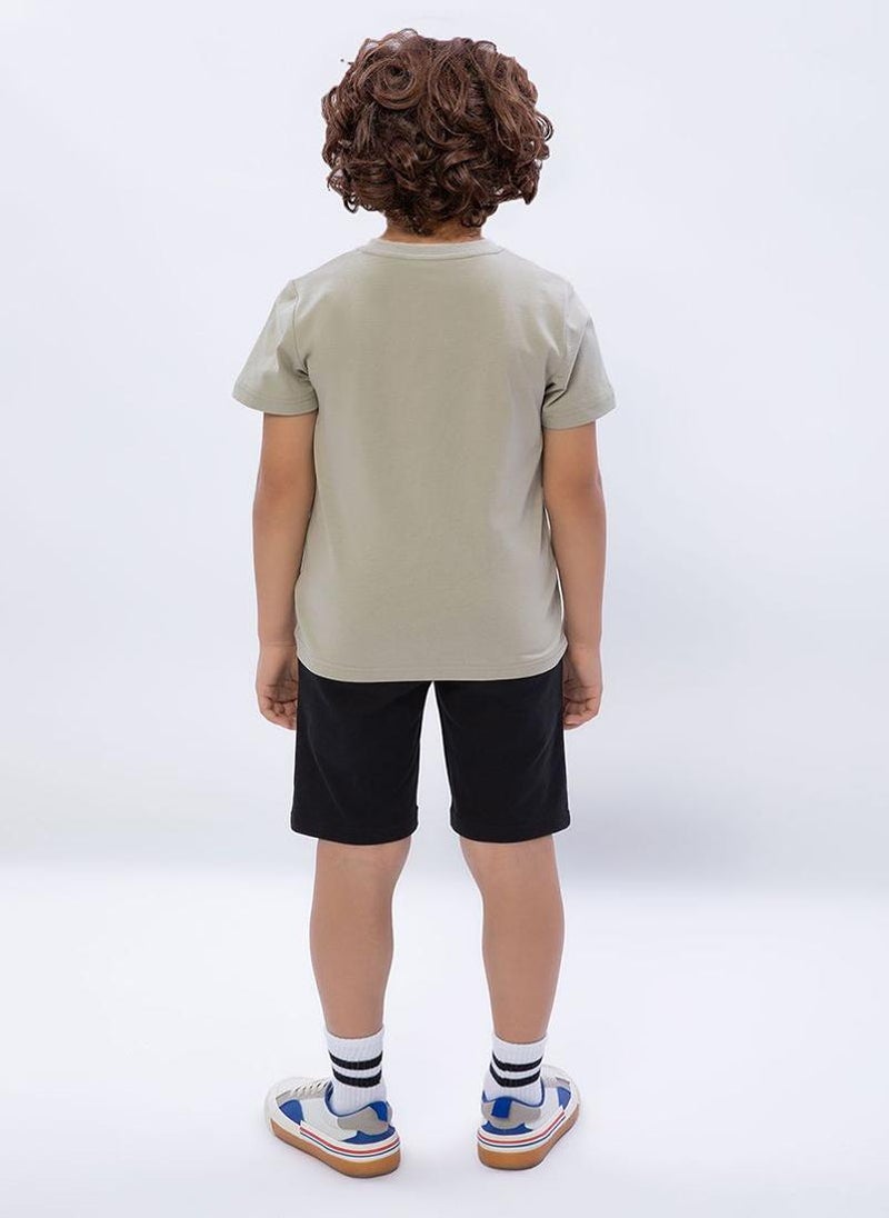 U.S. Polo Assn. U.S. Polo Assn. Boys Khaki Bermuda Set - Image 4