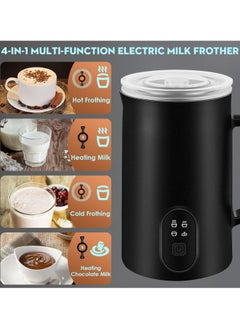 Joshberg 4 in 1 Electric Milk Frother and Steamer,400W/350ML Automatic Warm and Cold Foam Maker and Milk Warmer for Coffee,Latte, Cappuccino, Macchiato, Hot Chocolate Silent Operation,Black  - Image 2
