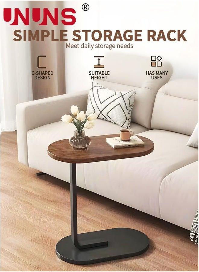 UNUNS طاولة قهوة جانبية عصرية لغرفة المعيشة، الأريكة، الزاوية، بجانب السرير، غرفة القهوة، غرفة النوم الداخلية والخارجية بإطار معدني - Image 2