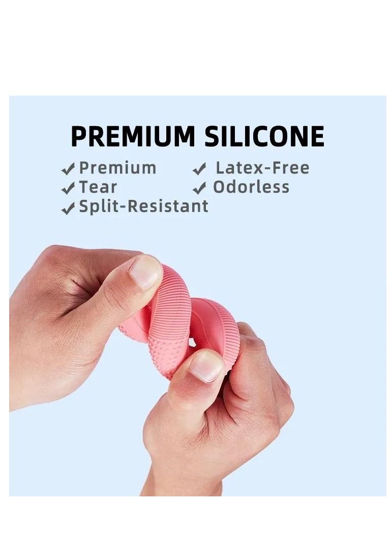 Y&D Elastic Ring Silicone Hand Grips Strength Resistance Bands Finger Exerciser Strengthener Trainer Ring - Image 3