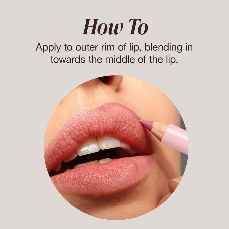 Mineral Fusion Lip Pencil in Graceful - Creamy, Hydrating Lip Liner - Image 5