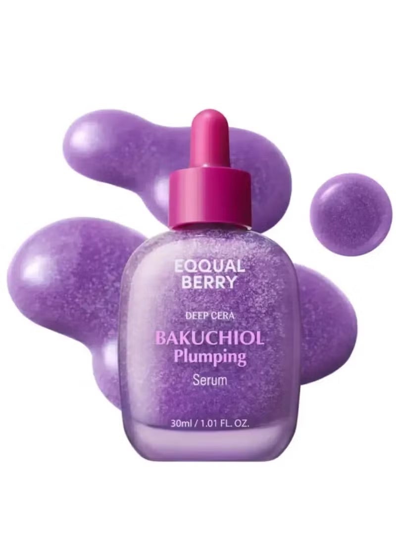 eqqualberry Equal Berry Bakuchiol Plumping Serum - Pore and Wrinkle Minimizer with Bakuchiol | Retinol Alternative for Sensitive Skin | Boosts Skin Firmness and Elasticity with Ceramides and Peptides, 30 ml / 1.01 fl oz - Image 1