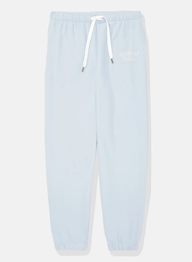 American Eagle Drawstring Wide Leg High Waist Jogger