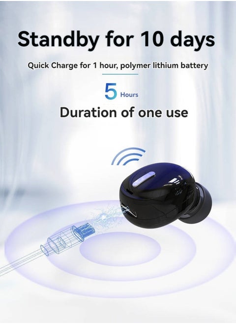 Mini In-Ear Single Ear Bluetooth Headset Stereo Wireless Bluetooth Headset (Black)