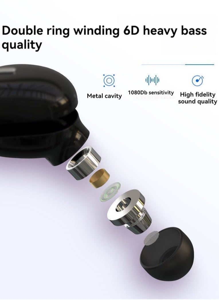 Mini In-Ear Single Ear Bluetooth Headset Stereo Wireless Bluetooth Headset (Black)