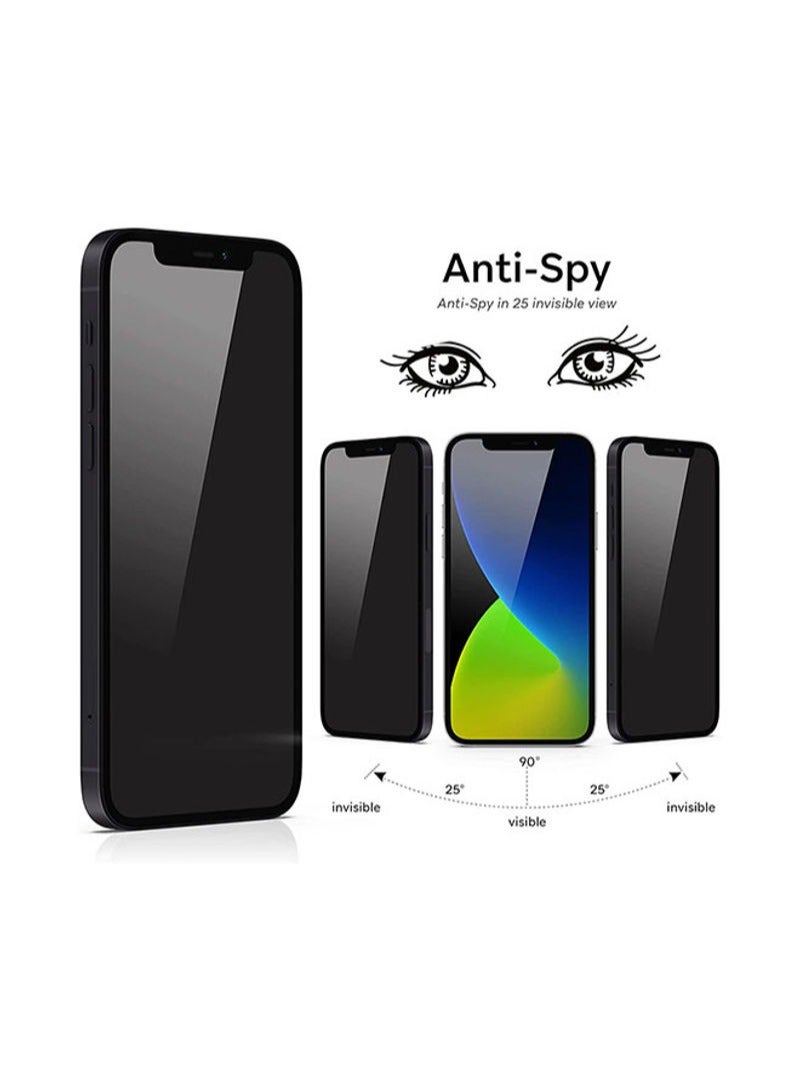 DUSALA 2 Pack Privacy Screen Protector for iPhone 13/13 Pro (6.1 inch) Black - Image 3