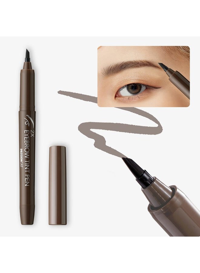PASSIONCAT Long-lasting, Waterproof Tattoo Tint, Creates Natural Looking Brows, Super Soft Applicator | PASSIONCAT 2X Tint (No.1 Dark Brown) - Image 1