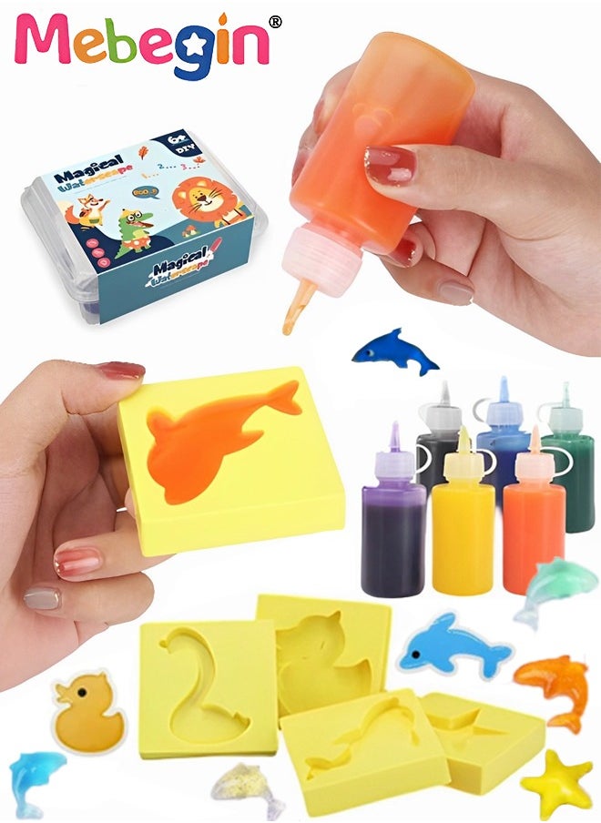 MEBEGIN - 9 Pcs Water Squishy Toys,Squishy Animals For Party Favors Classroom Prize Fidget Toys Pack Diy Crystal Spirit Children's Handmade Toys - Image 1