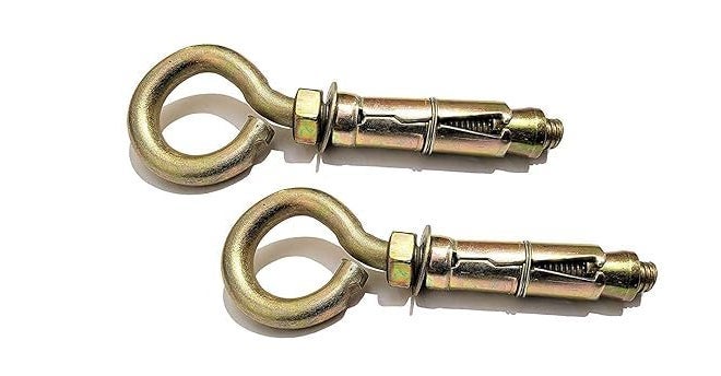 TheMujtaba Hook Anchor Round Close Brass Hook Fasteners, Brass Best Hook (Color - Golden) (6mm),(Pack of 12) - Image 4