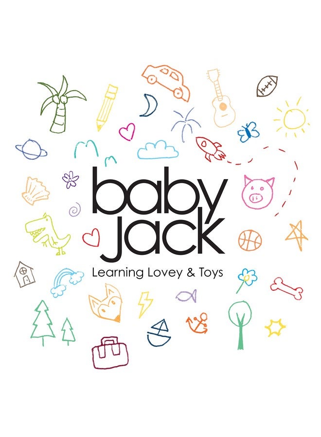 The Learning Lovey Baby Sensory Crinkle & Teething Square Lovey Toy with Closed Ribbon Tags for Increased Stimulation: 8"X8" (Outer Space) - Image 3