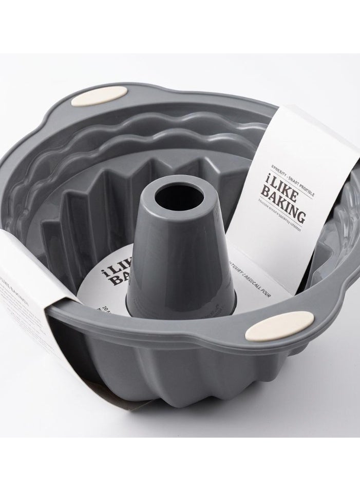 Orchid Silicon Cake Pan Gray 25 Cm - Image 1