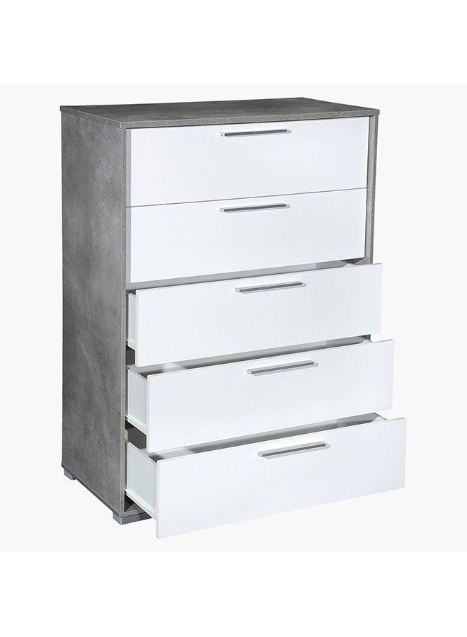 Home Box خزانة باتارا ذات 5 أدراج 80x111.5x39 سم  - Image 3