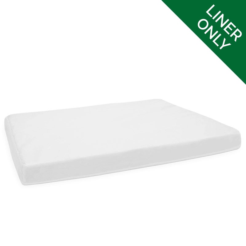Furhaven Dog Bed Liner Water-Resistant Foam Mattress Protector Cover - White, Medium - Image 2