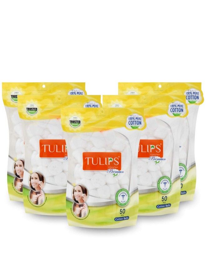 Tulips Premium Cotton Ball Pack Of 5 - Image 1