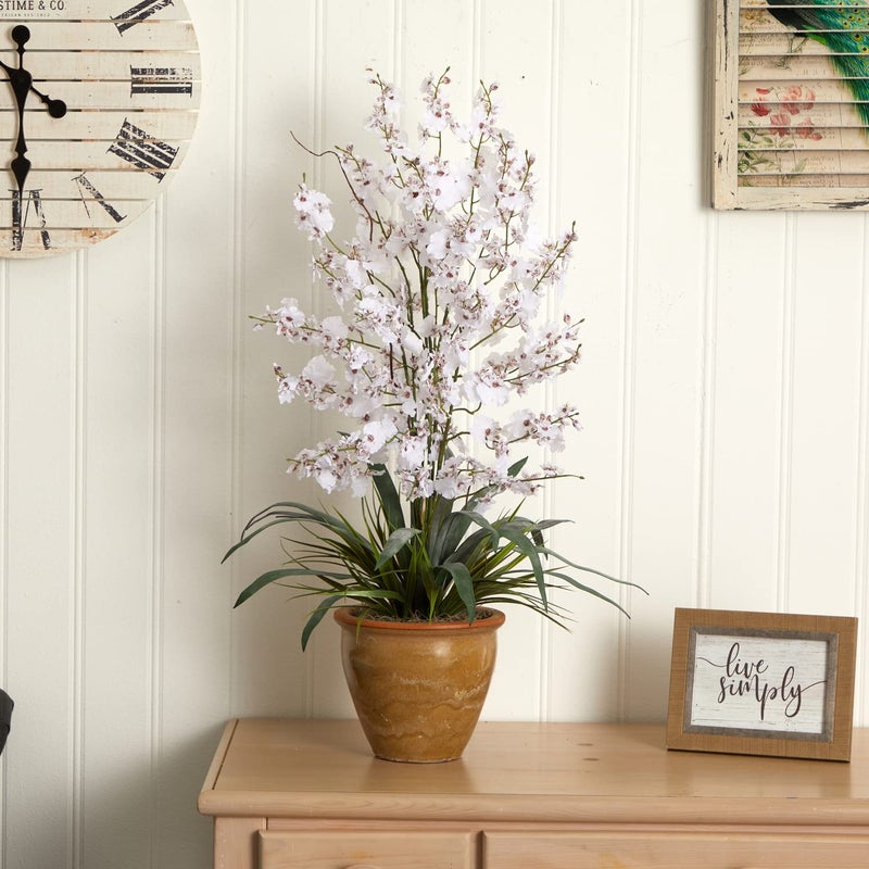 Nearly Natural Triple Dancing Lady Silk Flower Arrangement - Image 2